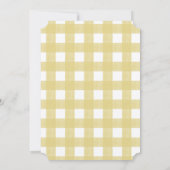 Invitation "One Silly Goose" Soignée Jaune Premier Anniversai (Dos)