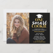 Invitation One Smart Cookie - Graduation Photo - Grad Party (Devant)