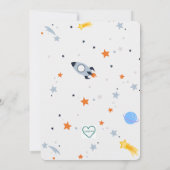 Invitation One Stellar Year, Space 1st Birthday (Dos)