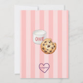 Invitation One Sweet Baby, Pink Cookie 1st birthday (Dos)