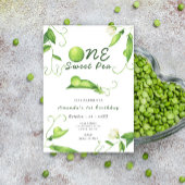 Invitation One Sweet Pea First Birthday Party