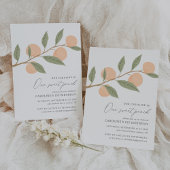 Invitation One Sweet Peach 1er anniversaire