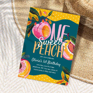 Invitation 'One Sweet Peach' 1er Anniversaire