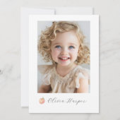 Invitation One Sweet Peach Girl 1er anniversaire (Dos)