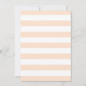 Invitation One Sweet Peach Stripes Girl Birthday (Dos)