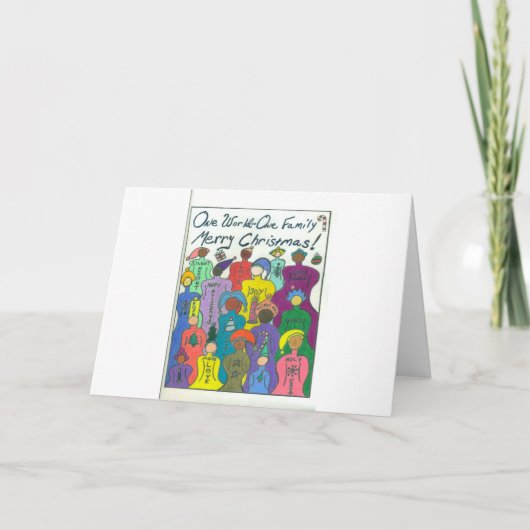 Invitation One World Christmas Card (Devant)
