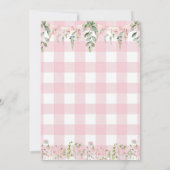 Invitation One year fluttered Butterfly First Birthday Floral (Dos)