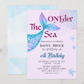 Invitation ONEder La Sirène de la Mer (Devant / Derrière)