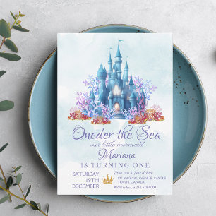 Invitation Oneder Sea 1st Birthday Party