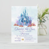 Invitation Oneder Sea 1st Birthday Party (Debout devant)