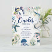 Invitation Oneder sous la mer 1er anniversaire (Debout devant)