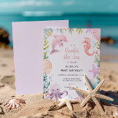 Invitation Oneder The Sea 1st Birthday Girl