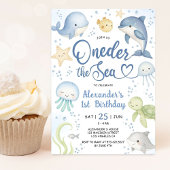 Invitation Oneder The Sea 1st Birthday Party