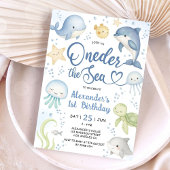 Invitation Oneder The Sea 1st Birthday Party