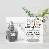 Invitation Onederday de premier anniversaire Twins (Debout devant)