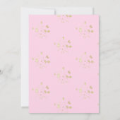 Invitation Onederful Coquette Pink Bow Parties scintillant 1e (Dos)