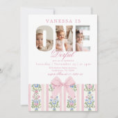 Invitation Onederful Love Shack 1st Birthday Photo collage (Devant)