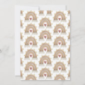 Invitation ONEderful Rainbow L'anniversaire de Miss Girl (Dos)