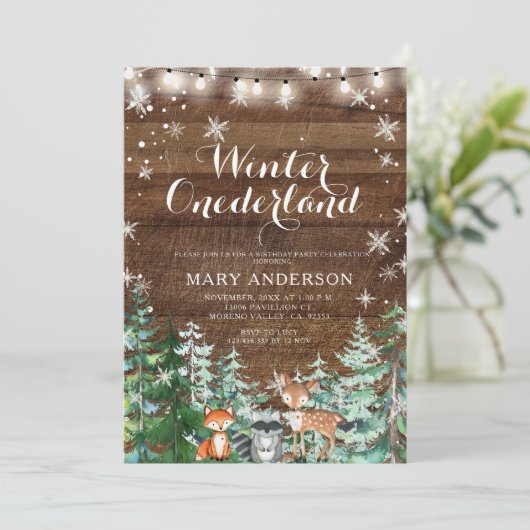 Invitation Onederland Birthday (Debout devant)