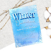 Invitation Onederland d'hiver - 1er anniversaire