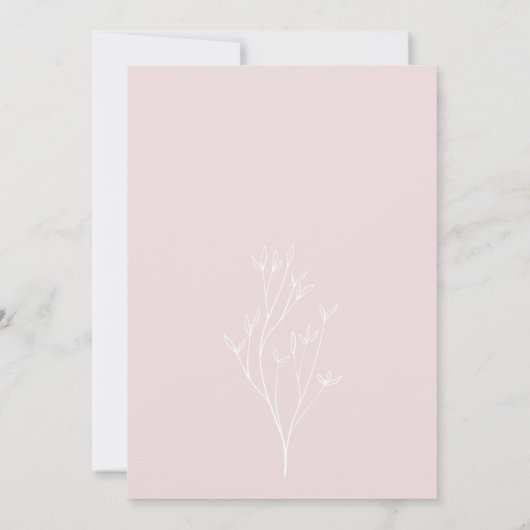 Invitation Onederland Pink Polar Bear 1er anniversaire (Dos)