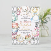 Invitation Onederland Premier anniversaire Tea Party Invitati (Debout devant)