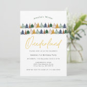 Invitation Onederland sapin de Noël 1er anniversaire (Debout devant)