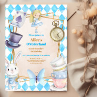 Onederland Tea Alice in Wonderland 1er anniversair
