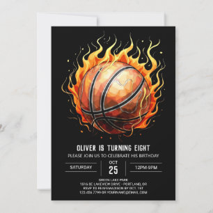Invitation Online Chic Basketball pour enfants Anniversaire