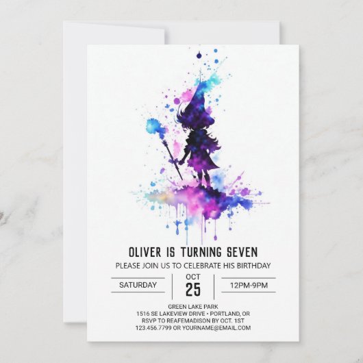 Invitation Online Children Wizthday (Devant)