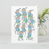 Invitation Onze joueurs de pipeau qui pépient (Debout devant)