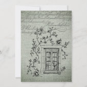 Invitation Ooh La La French Café Fête d'anniversaire (Dos)