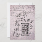 Invitation Ooh La La French Floral Paris Party (Dos)