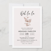 Invitation Ooh La La Lingerie Fête des mariées Douche (Devant)