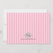 Invitation Ooh la la - Paris Poodle Baby shower rose (Dos)