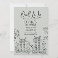 Ooh La La Vintage Café français fête d'anniversair