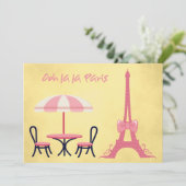 Invitation Ooh la Paris (Debout devant)