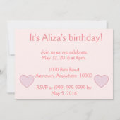 Invitation Ooh la Paris (Dos)