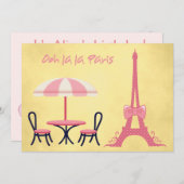 Invitation Ooh la Paris (Devant / Derrière)