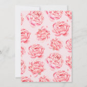 Invitation Ooh La Tour Eiffel Paris Fête des mariées (Dos)