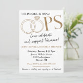 Invitation OOPS ! Fête de Divorce (Debout devant)