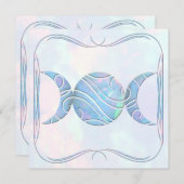 Invitation Opale triple de lune (Devant / Derrière)