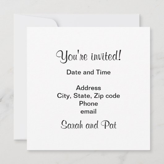 Invitation Open House (Dos)