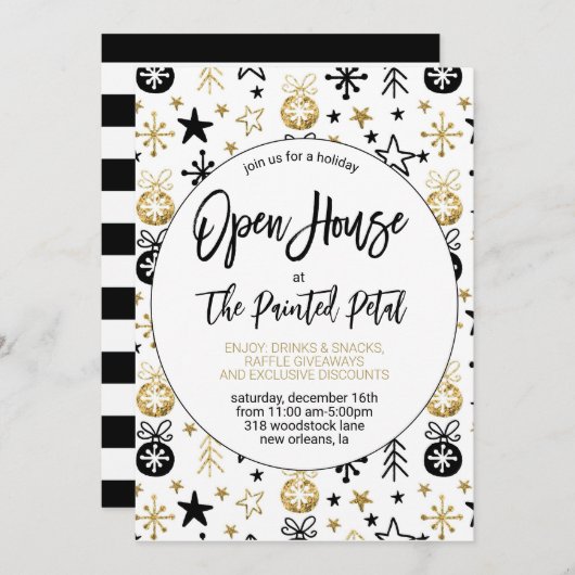 Invitation Open House (Devant / Derrière)