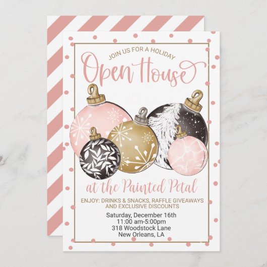 Invitation Open House (Devant / Derrière)