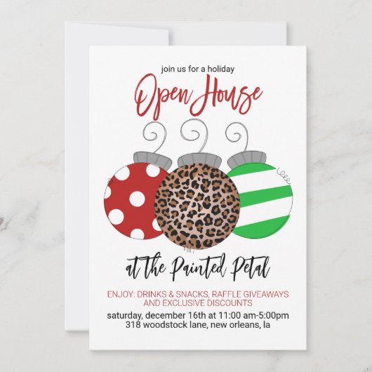 Invitation Open House (Devant)
