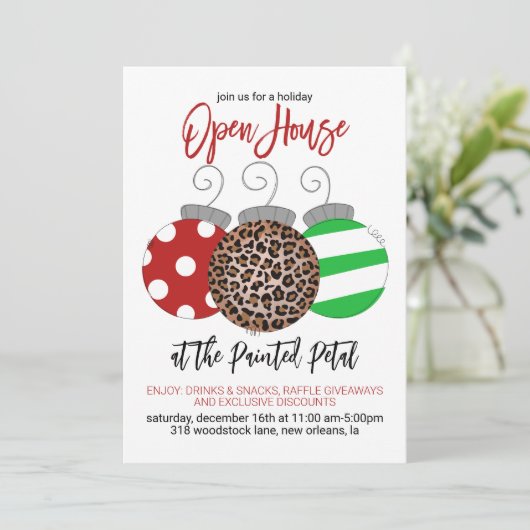 Invitation Open House (Debout devant)