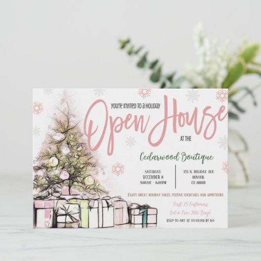 Invitation Open House (Debout devant)