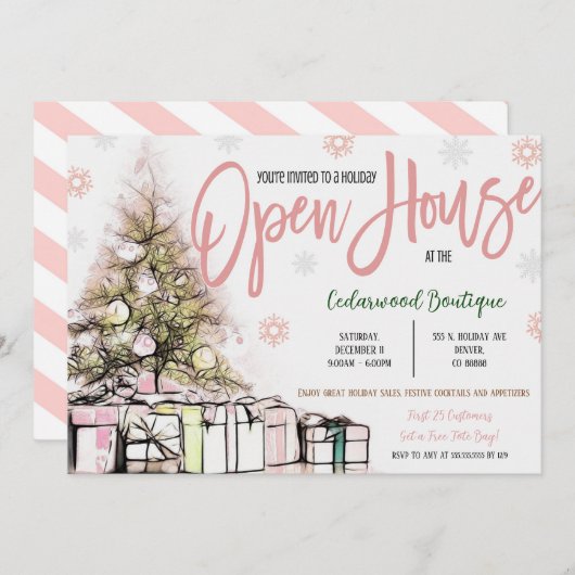 Invitation Open House (Devant / Derrière)
