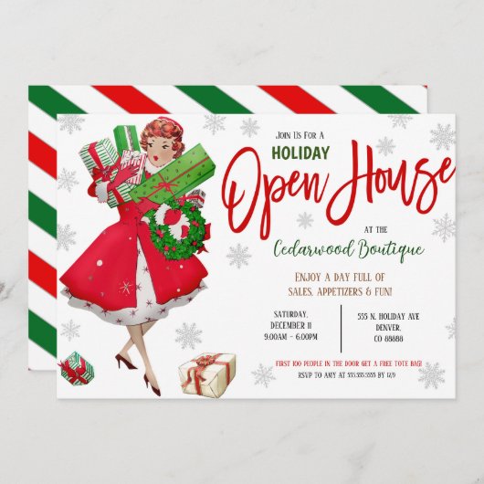 Invitation Open House (Devant / Derrière)